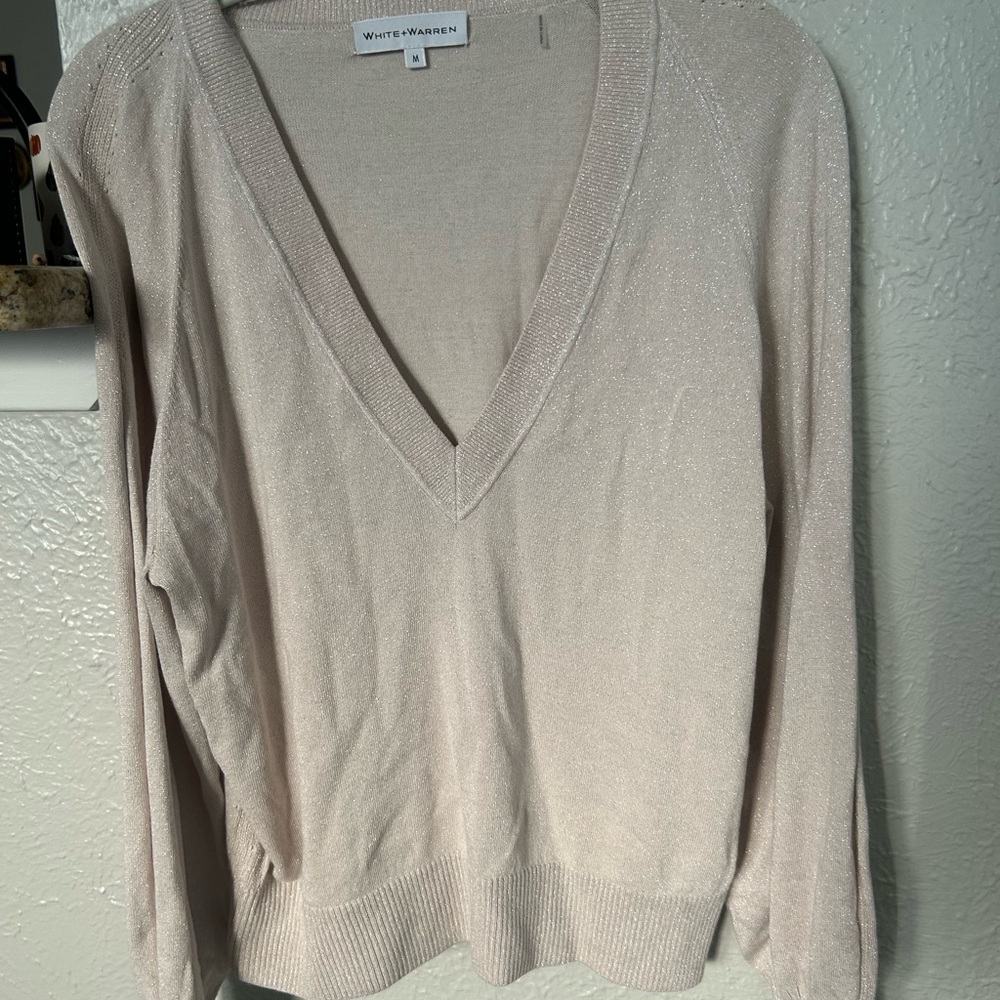 White + Warren Women's Shimmer Sweater